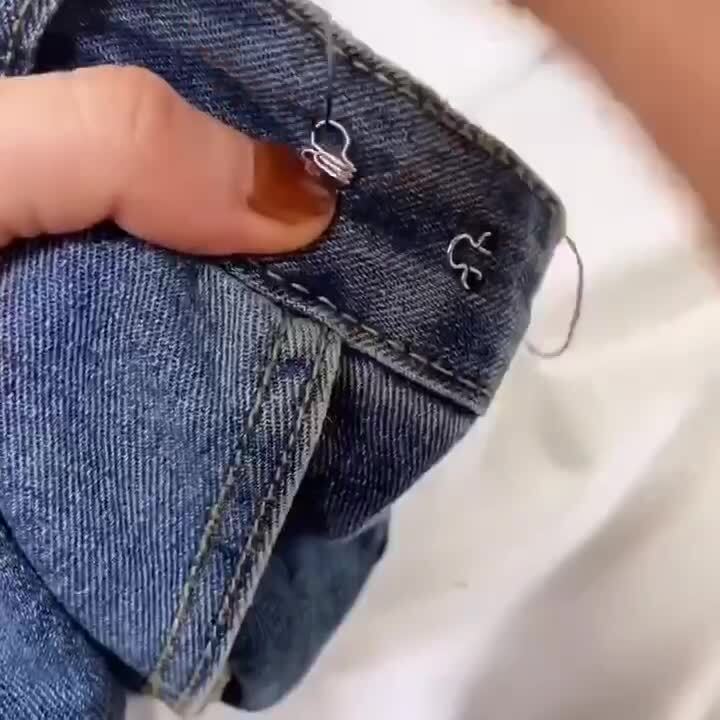 Как ушить джинсы дома. 👖
