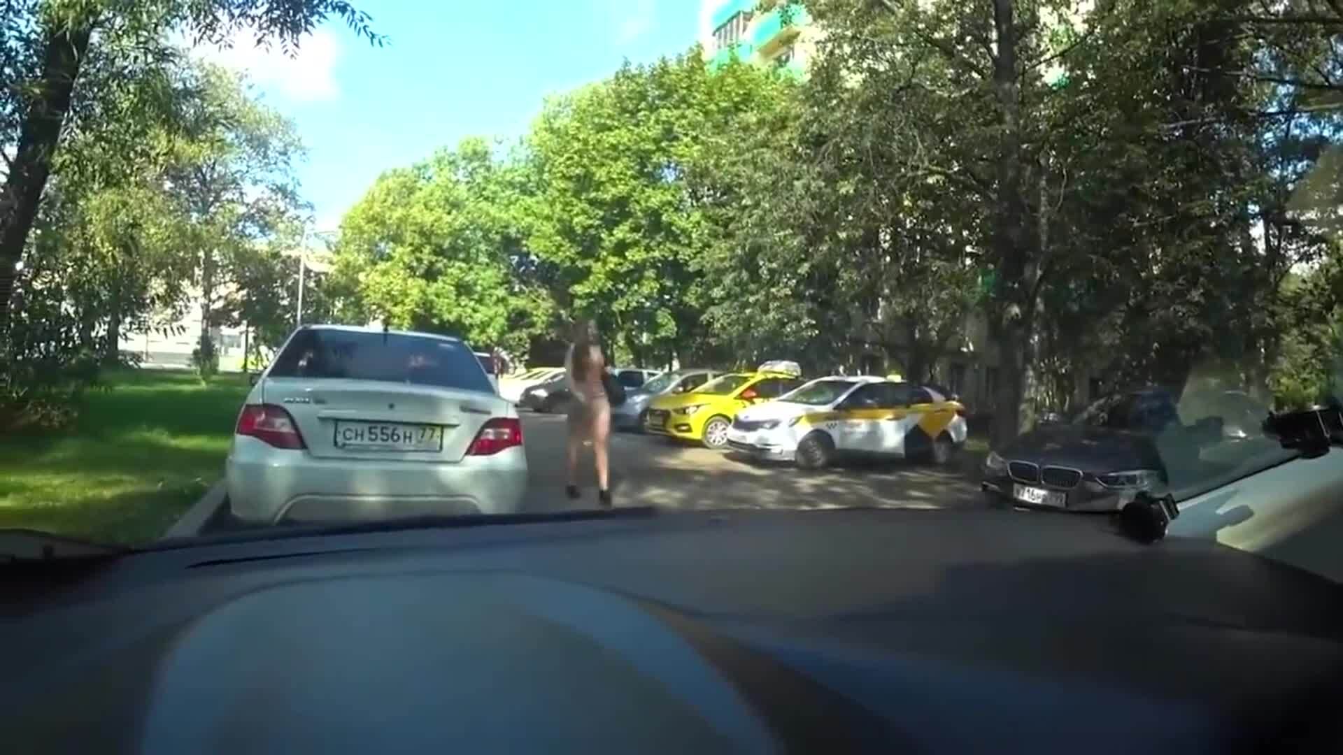 Привередливая дамочка пришла на занятия по вождению автомобиля.