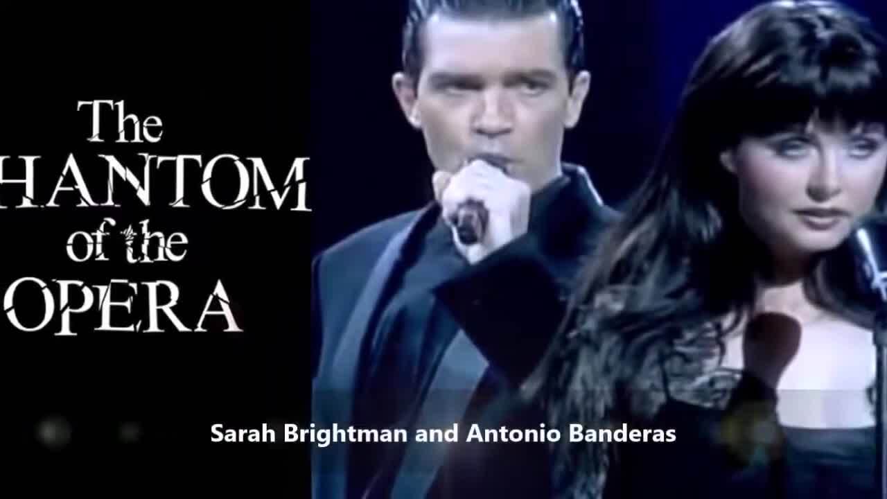 призрак оперы мюзикл эндрю ллойда уэббера. гранд антонио. Banderas opera. антонио бандерас четыре комнаты. сара брайтман и антонио бандерас призрак оперы.